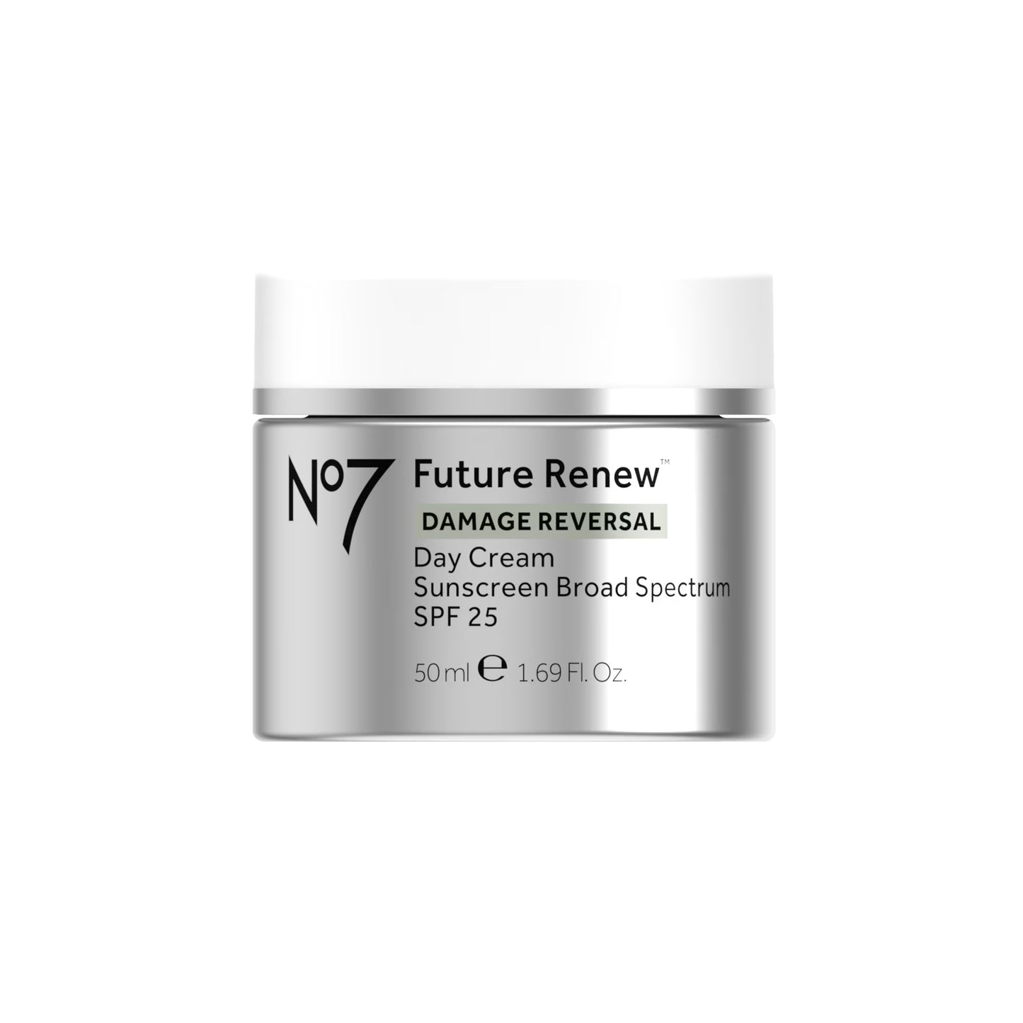 No7 Future Renew Damage Reversal Day Cream SPF 25 – 1.69 oz Anti-Aging Moisturizer