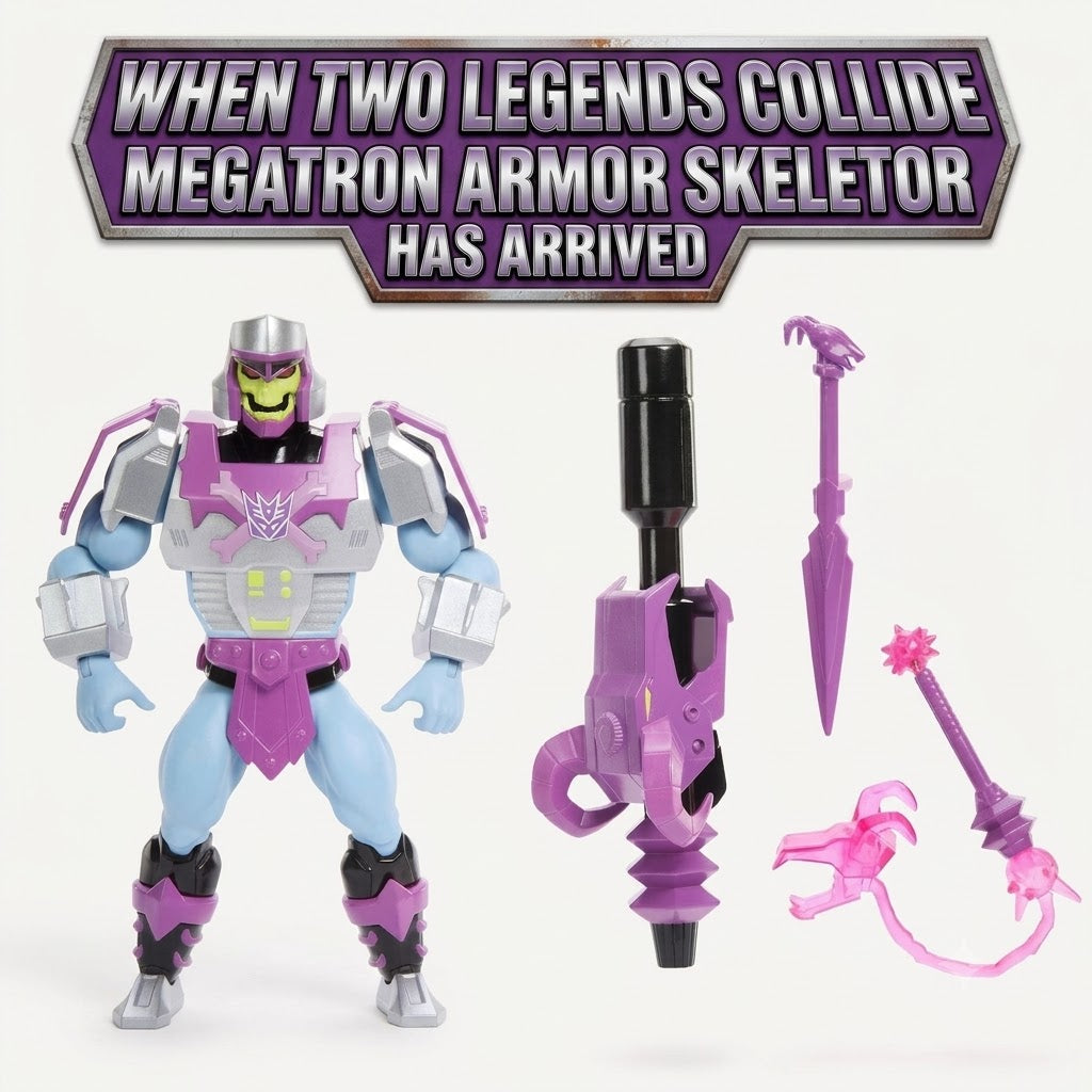 When Two Legends Collide: Megatron Armor Skeletor Has Arrived | MOTU x Transformers Review