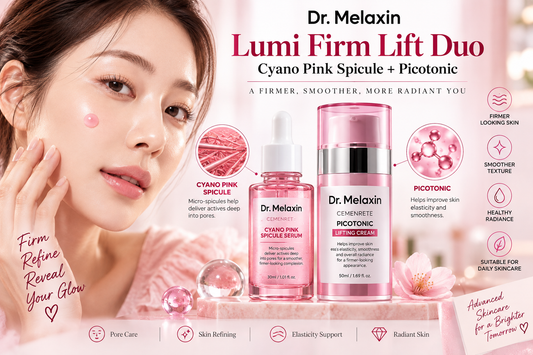 Dr. Melaxin Lumi Firm Lift Duo | Cyano Pink Spicule + Picotonic