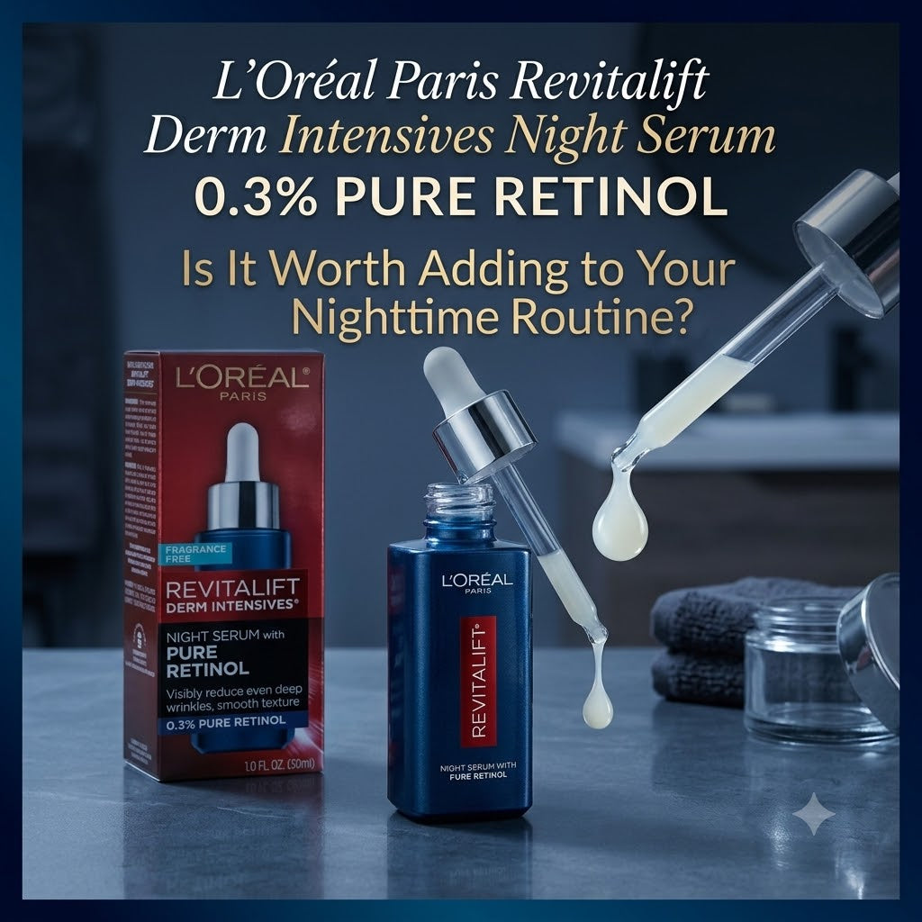 L'Oréal Revitalift 0.3% Pure Retinol Night Serum Review: Is It Worth It?
