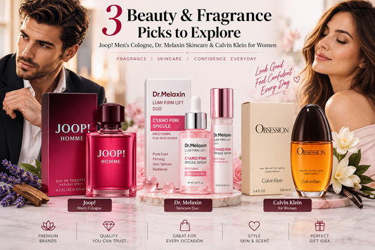 3 Beauty & Fragrance Picks to Explore: Joop! Men’s Cologne, Dr. Melaxin Skincare & Calvin Klein for Women