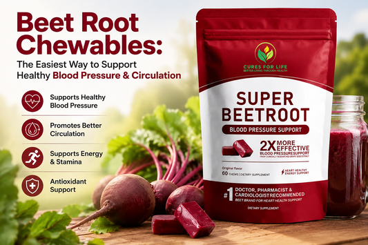 Beet Root Chewables for Blood Pressure & Circulation Support