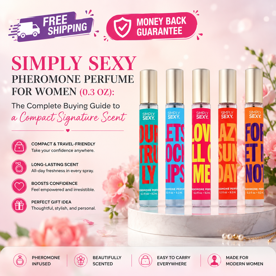 Simply Sexy Pheromone Perfume for Women 0.3 oz | Avelzi