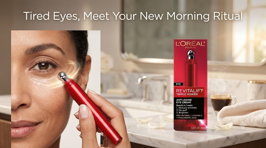 L'Oréal Revitalift Triple Power Eye Cream Review: Your New Morning Ritual for Brighter Eyes