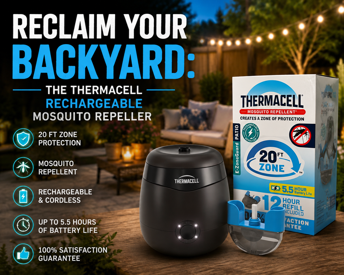 Thermacell Rechargeable Mosquito Repeller | Backyard Protection