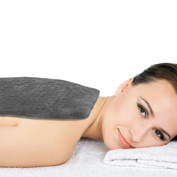 Pure Enrichment PureRelief Deluxe Electric Heating Pad 12"x24" with 4 Heat Settings – Gray