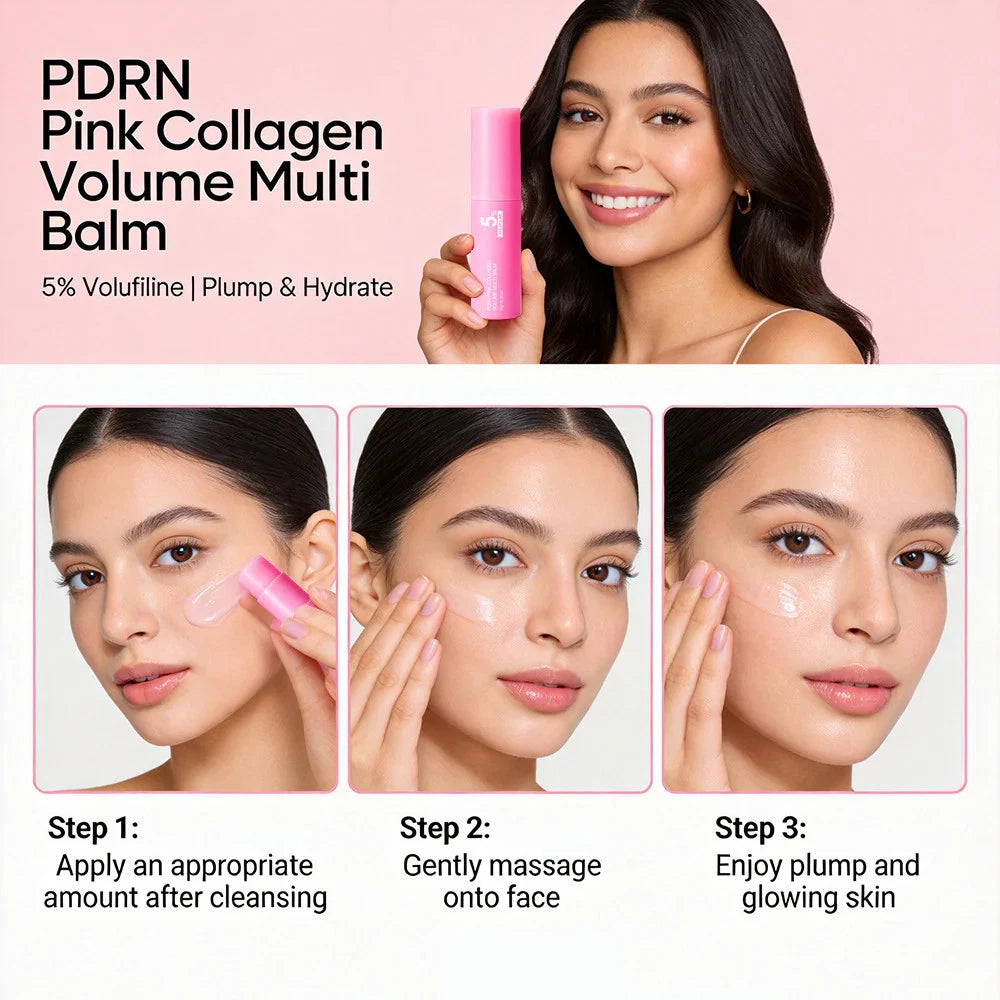 MEDICUBE PDRN Pink Collagen Volume Multi Balm Stick for Hydration, Firmness & Glow – 10g