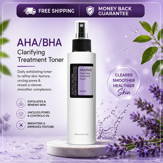 COSRX AHA/BHA Clarifying Treatment Toner – 150ml / 5.07 fl oz Exfoliating Facial Spray
