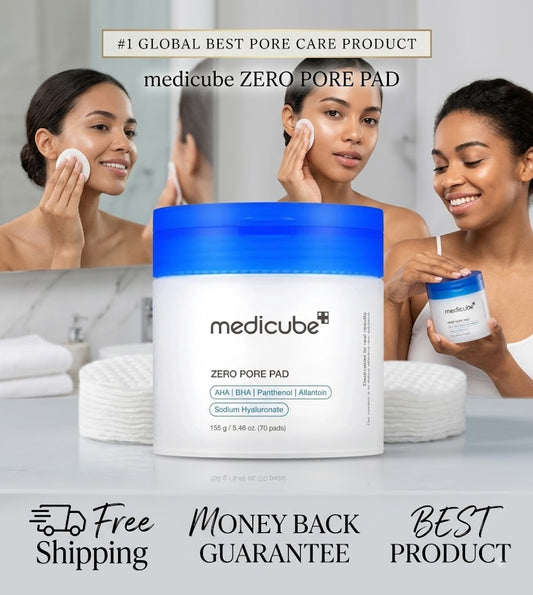 MediCube Zero Pore Pad 2.0 Dual-Textured Exfoliating Toner Pads for Pore Refining – 70 Pads