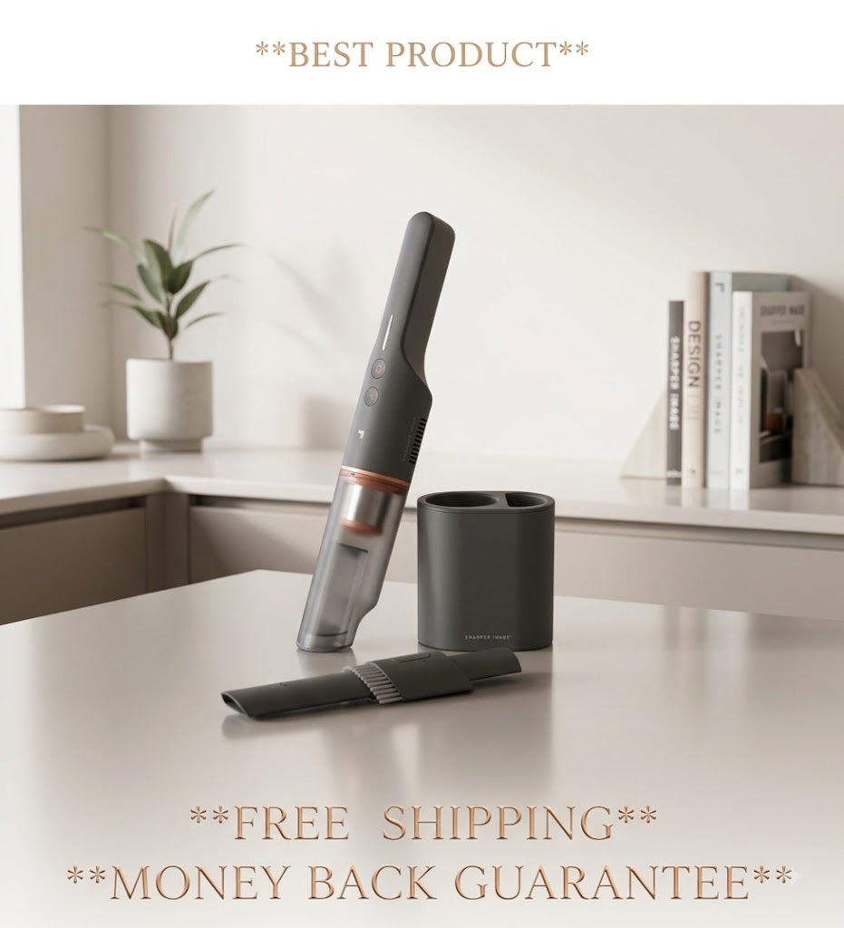 Sharper Image Lightweight Cordless Handheld Vacuum – 2-in-1 Upholstery & Crevice Tool