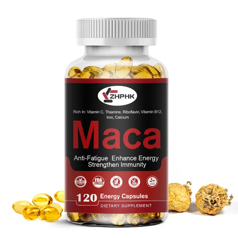 Organic Peruvian Maca Root Capsules 120 Count