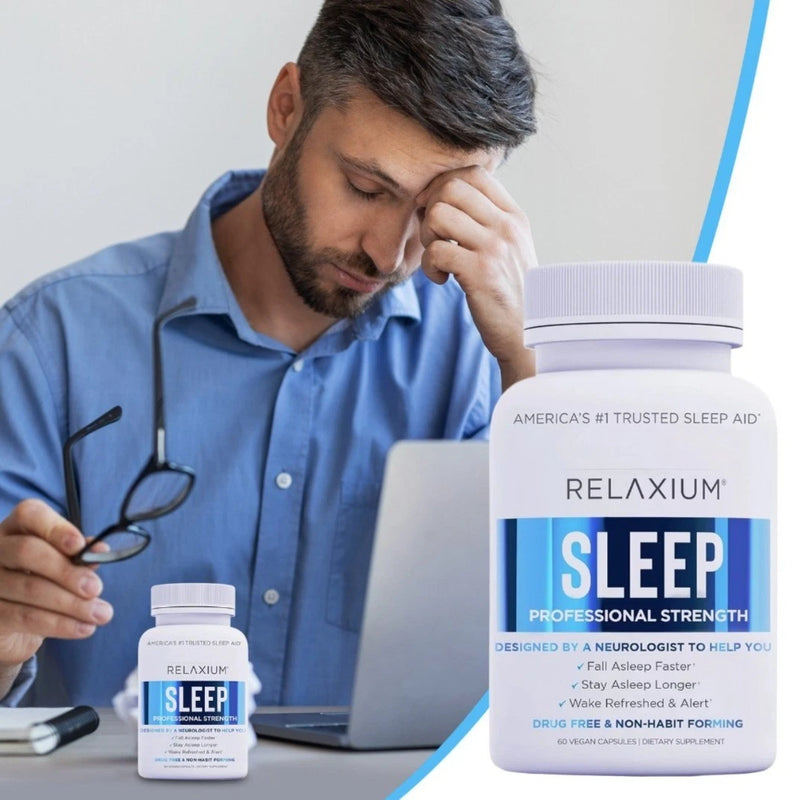 Relaxium Sleep Natural Dietary Supplement for Better Sleep New 60 Capsules