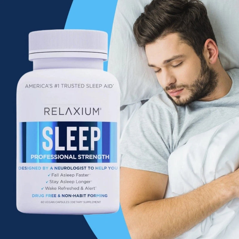 Relaxium Sleep Natural Dietary Supplement for Better Sleep New 60 Capsules