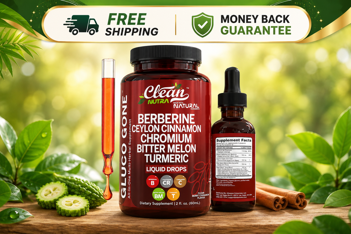 Clean Nutra Liquid Drops – Berberine & Ceylon Cinnamon for Metabolism Support