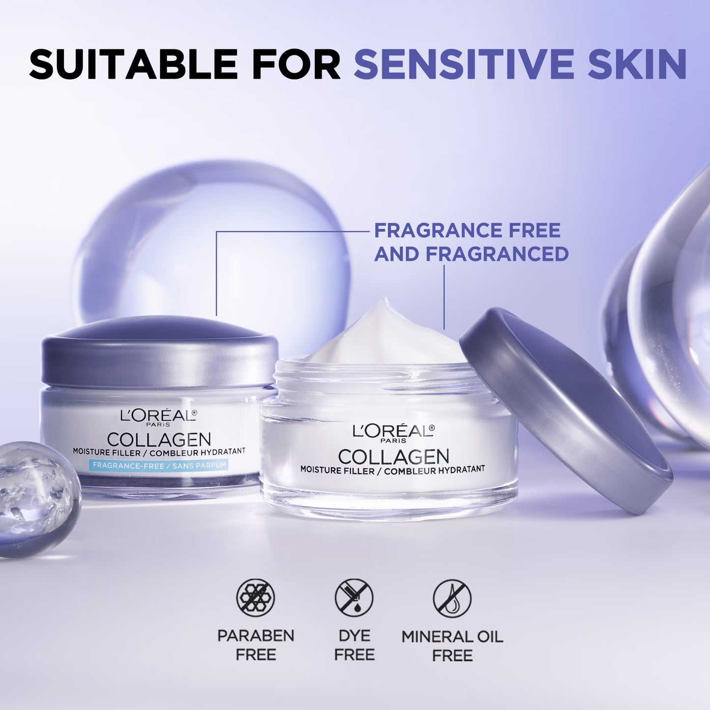 L’Oréal Collagen Moisture Filler Daily Moisturizer 1.7 oz Single Pack New