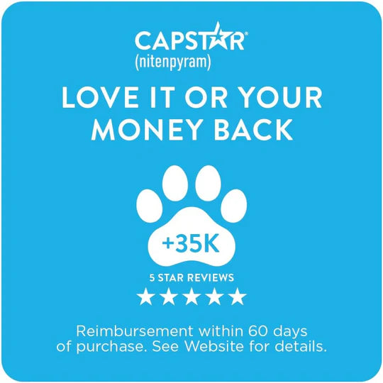 CAPSTAR Fast-Acting Oral Treatment, Large Dogs over 25 lbs 6 Tabs