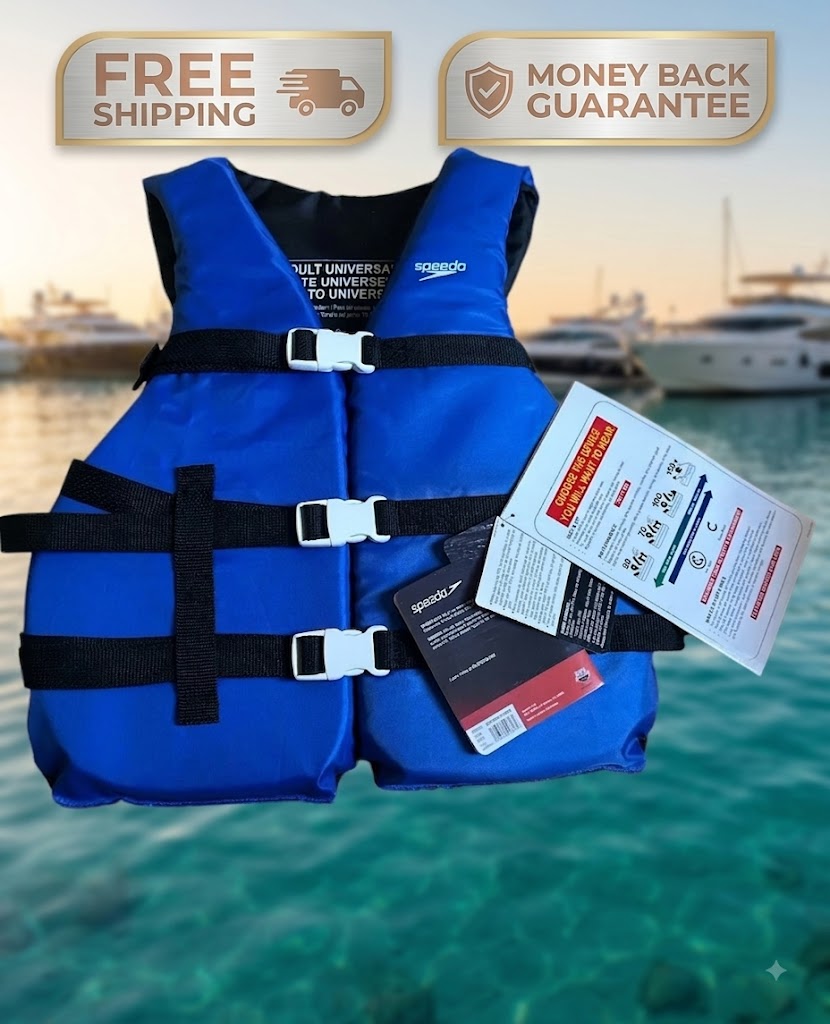 Speedo Life Vest Jacket PFD for Adults Unisex Type III Universal Fit
