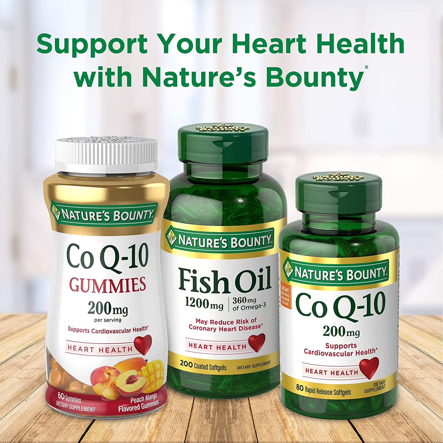 Nature’s Bounty Co Q-10 200mg Softgels – 45 Count Heart Health Supplement