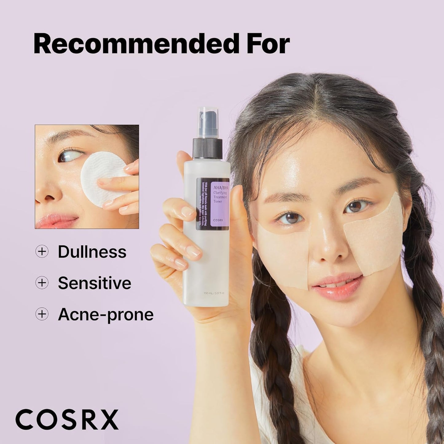COSRX AHA/BHA Clarifying Treatment Toner – 150ml / 5.07 fl oz Exfoliating Facial Spray