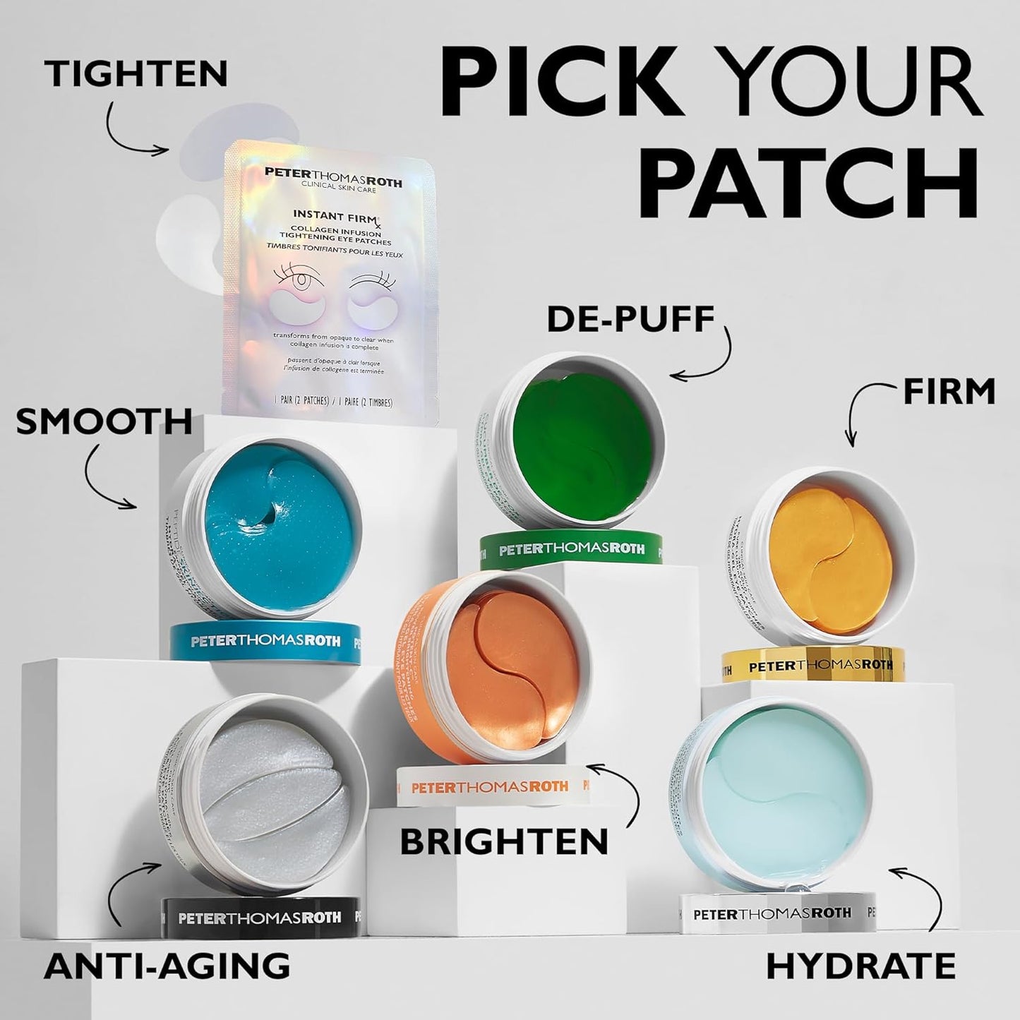 Peter Thomas Roth Cucumber De-Tox Hydra-Gel Eye Patches – 60 Count