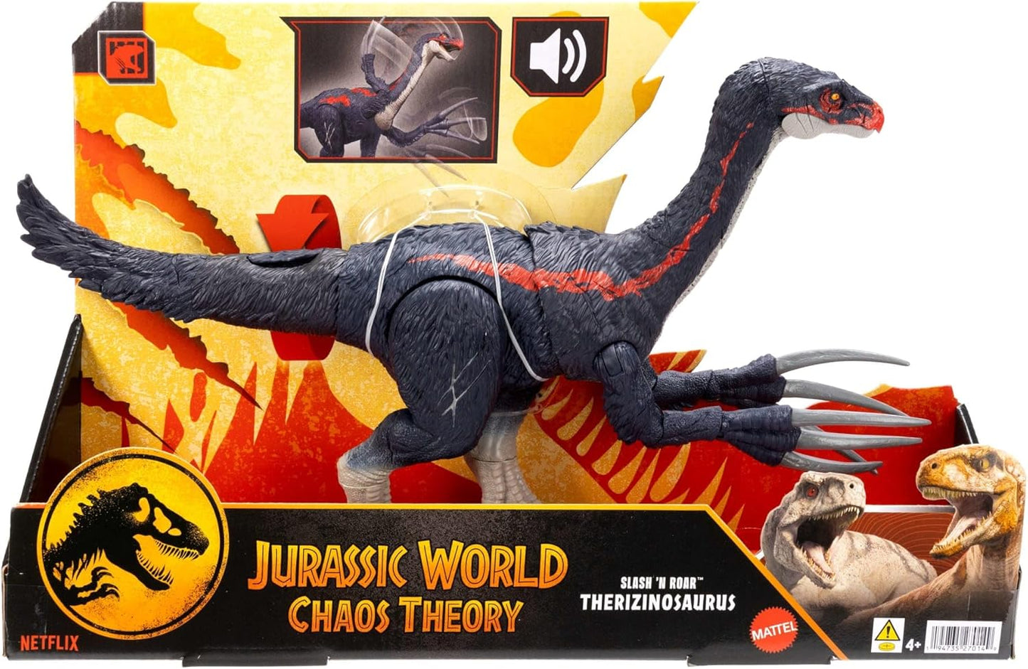 Jurassic World Slash N Roar Therizinosaurus Dinosaur Figure
