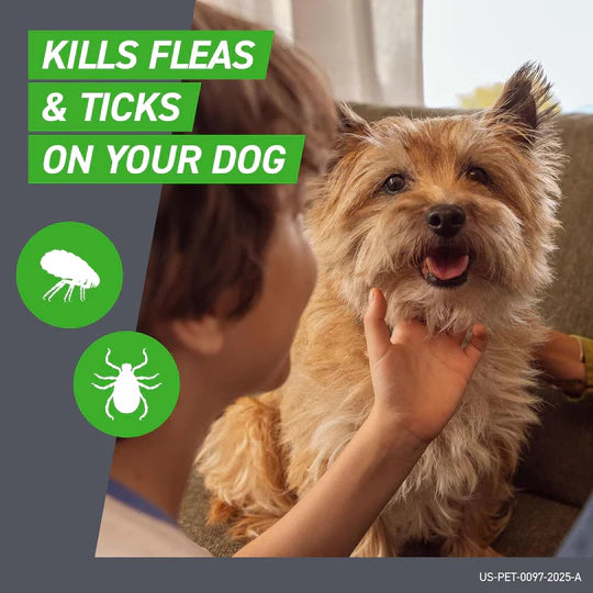 Frontline Plus for Dogs Flea and Tick Small Dog Treatment 5-22 lb, 8 Doses