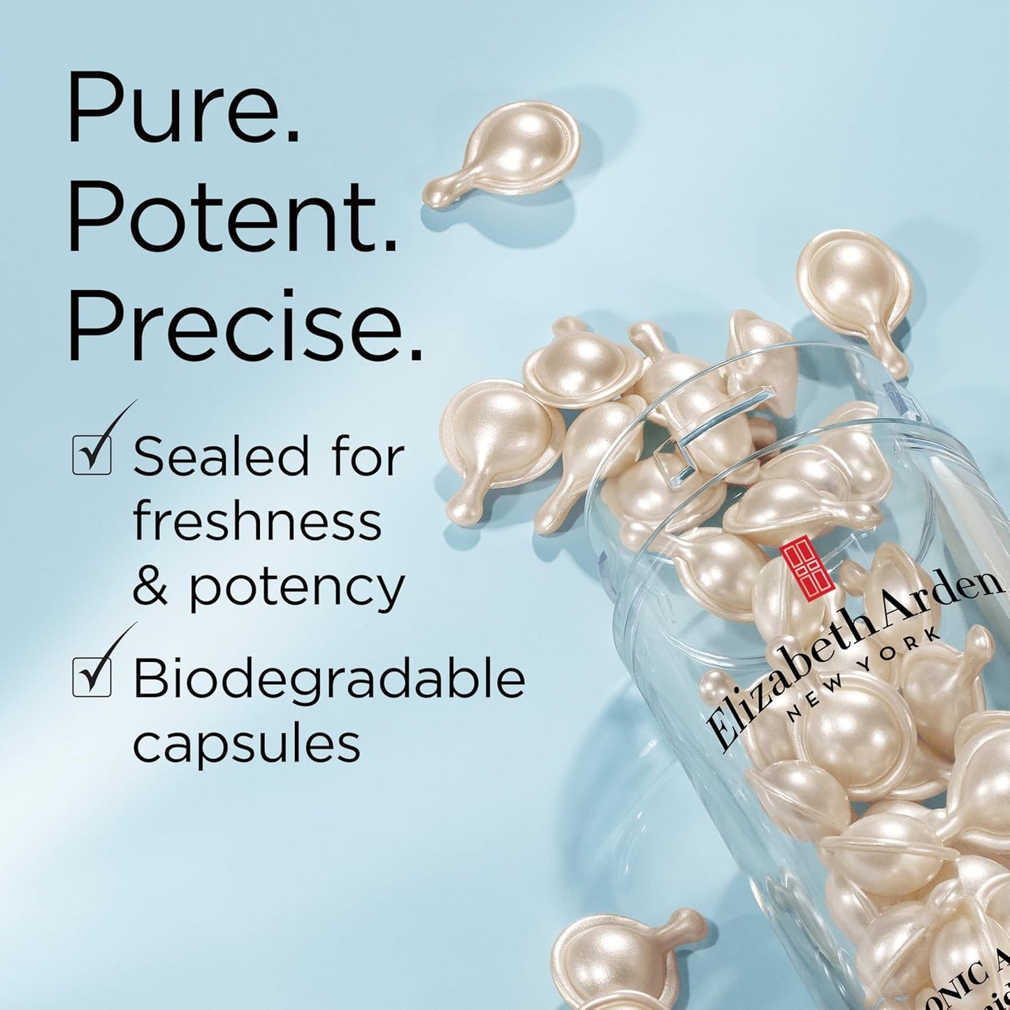 Elizabeth Arden Hyaluronic Acid Ceramide Hydra-Plumping Serum Capsules – 60 Count