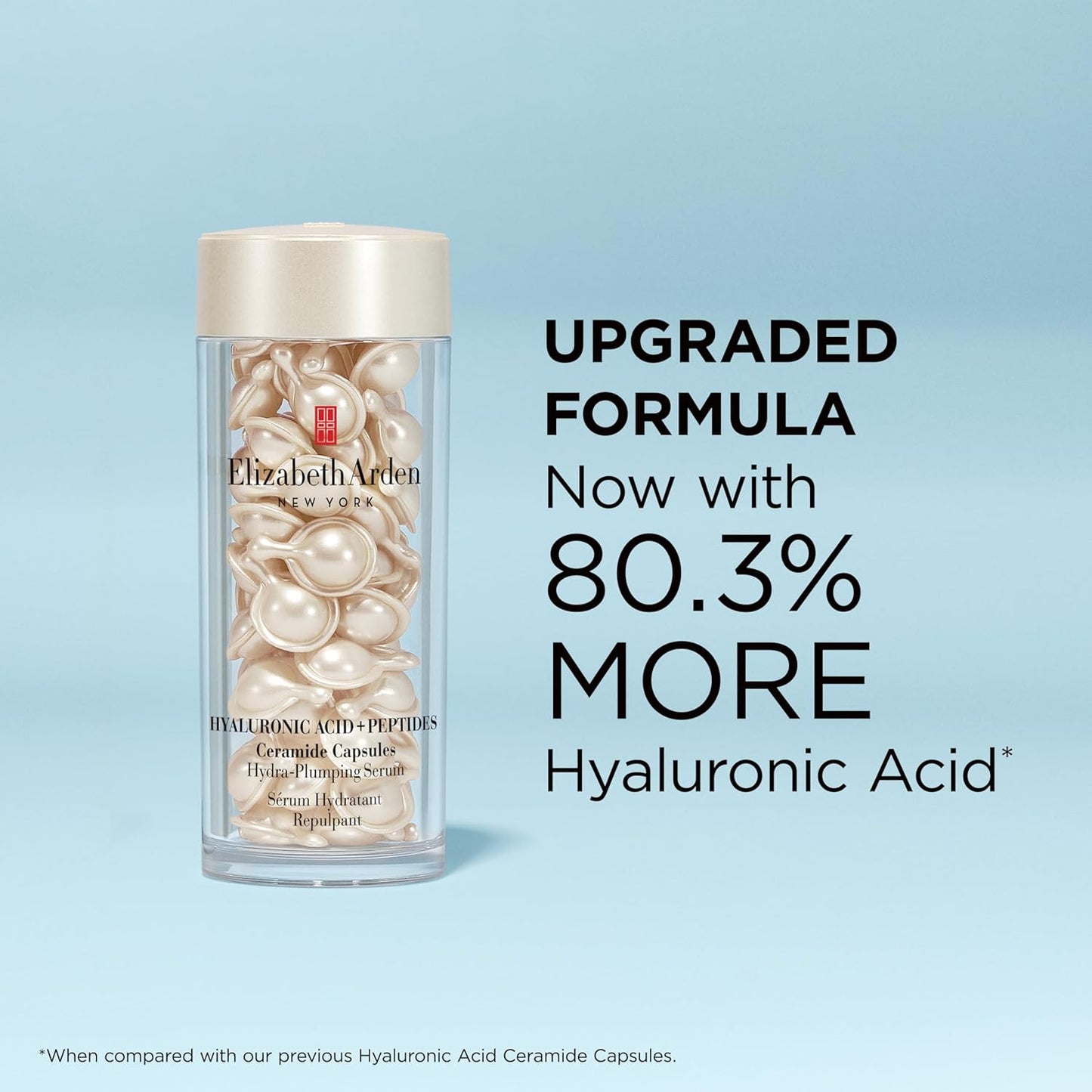 Elizabeth Arden Hyaluronic Acid Ceramide Hydra-Plumping Serum Capsules – 60 Count