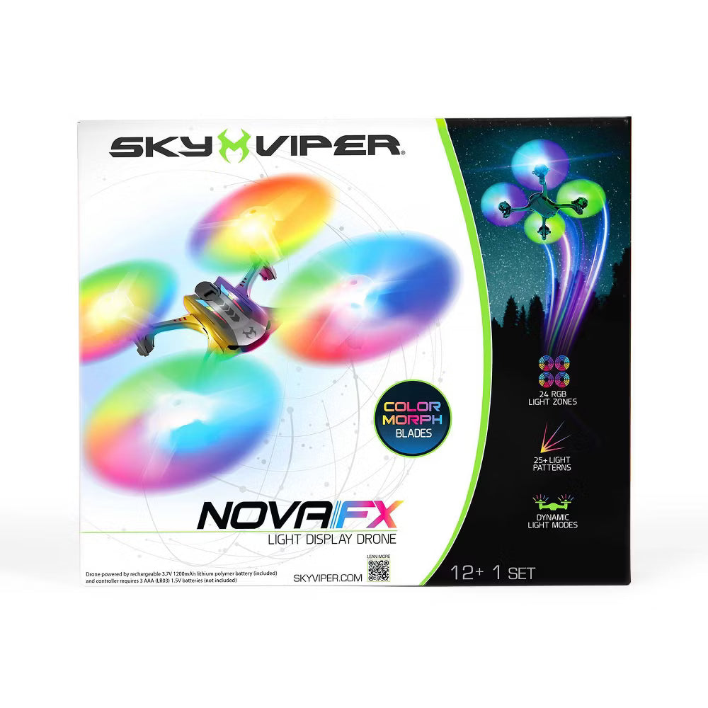 Sky Viper Nova FX Light Show Drone with RGB LED Effects & Remote Control