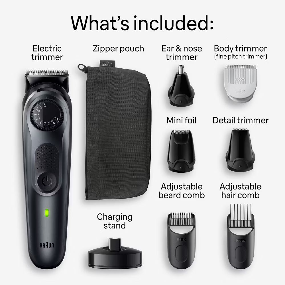 Braun All-in-One Series 5 AiO5490 Rechargeable 9-in-1 Body Beard & Hair Trimmer