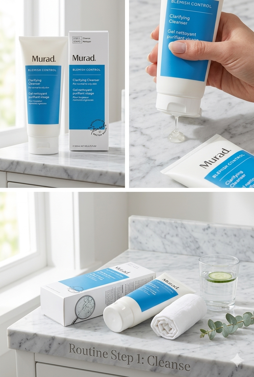 Murad Acne Control Clarifying Cleanser – 6.7 fl oz Deep Cleansing Face Wash