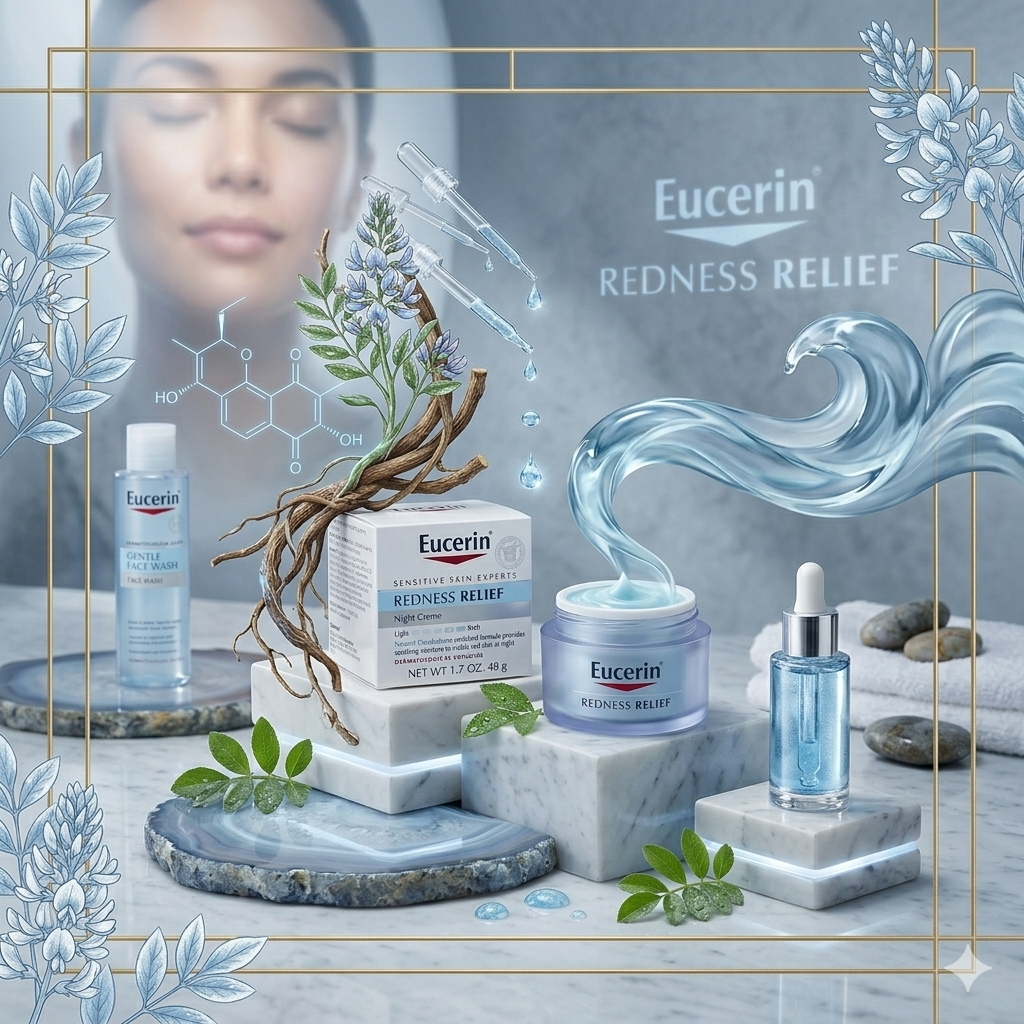Eucerin Redness Relief Night Cream – 1.7 oz Sensitive Skin Moisturizer