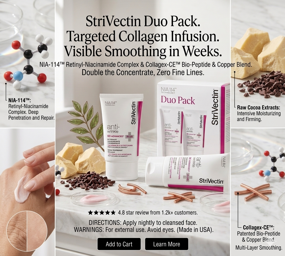 2-Pack StriVectin SD Advanced PLUS Anti-Wrinkle Moisturizer Cream – 1.6 oz Each
