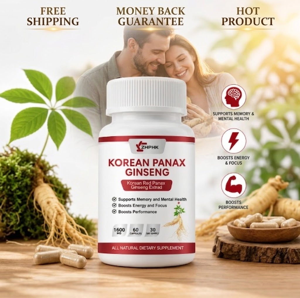 Korean Red Ginseng Premium 1600 Mg supplement for wellness and endurance support