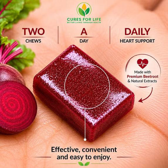 Cures For Life Beet Root Chewables, Berry Flavor, 60 Count