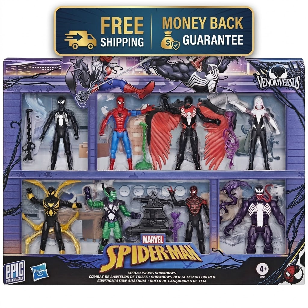 Marvel Epic Hero Series Web-Slinging Showdown Action Figure 8-Pack

