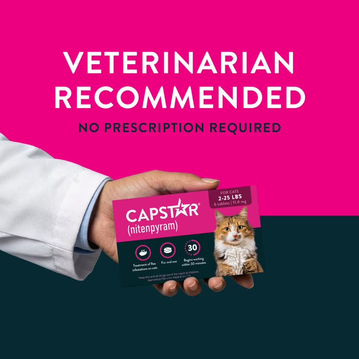 Capstar 6 Tablets For Cats 2-25 LBS