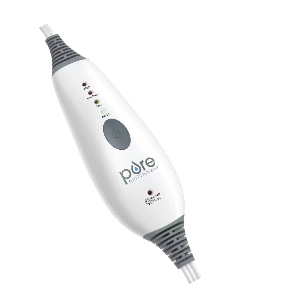Pure Enrichment PureRelief 4 Heat 2hr Deluxe Electric Heating Pad Gray 12"x24"