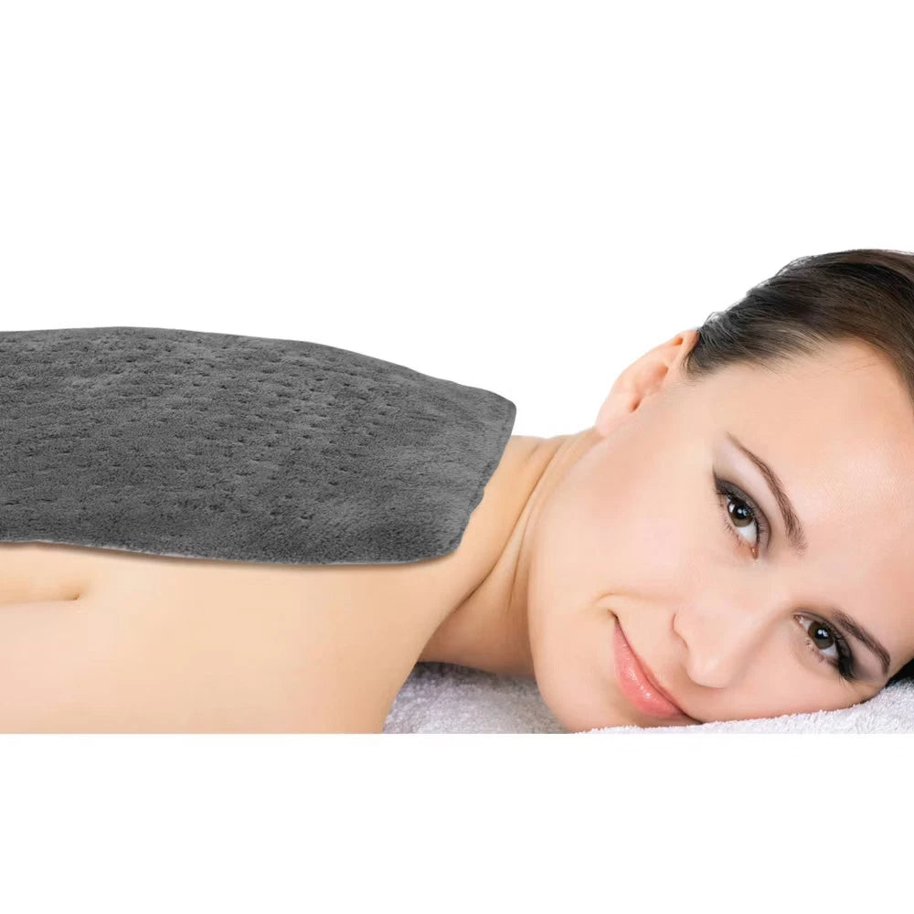 Pure Enrichment PureRelief 4 Heat 2hr Deluxe Electric Heating Pad Gray 12"x24"