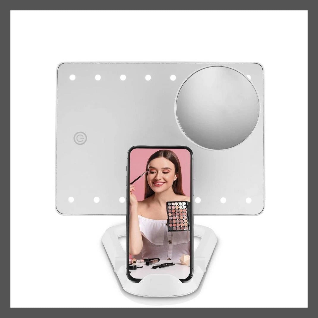 Conair LED Hollywood Lighted Social Media Vanity Cosmetic Makeup Mirror White