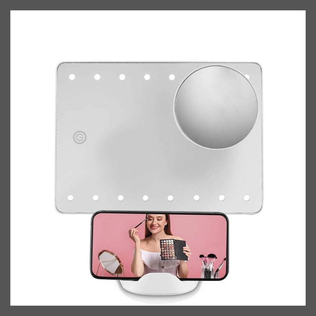 Conair LED Hollywood Lighted Social Media Vanity Cosmetic Makeup Mirror White