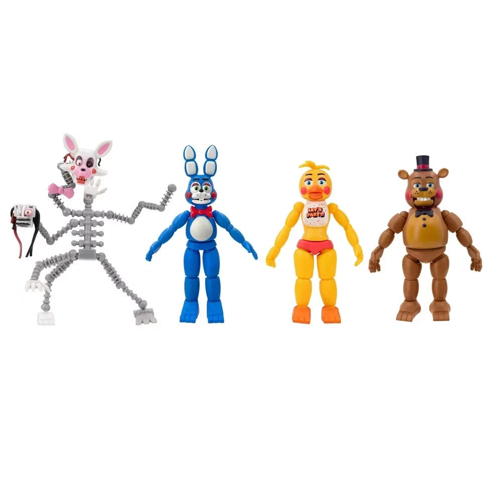 FNAF 4-Pack Collectible Figures – Bonnie, Freddy, Chica & Mangle by Jazwares