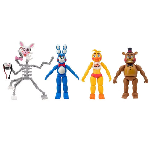 FNAF 4-Pack Collectible Figures – Bonnie, Freddy, Chica & Mangle by Jazwares