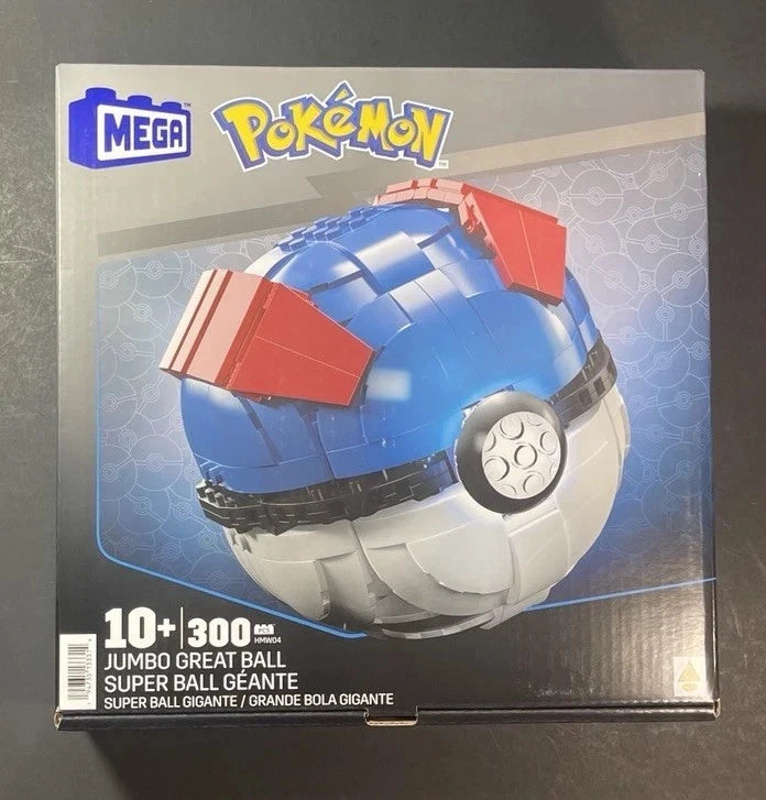 MEGA Pokemon Jumbo Great Ball Building Kit with Lights - 299pcs N-A1R5S1