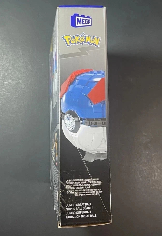 MEGA Pokemon Jumbo Great Ball Building Kit with Lights - 299pcs N-A1R5S1