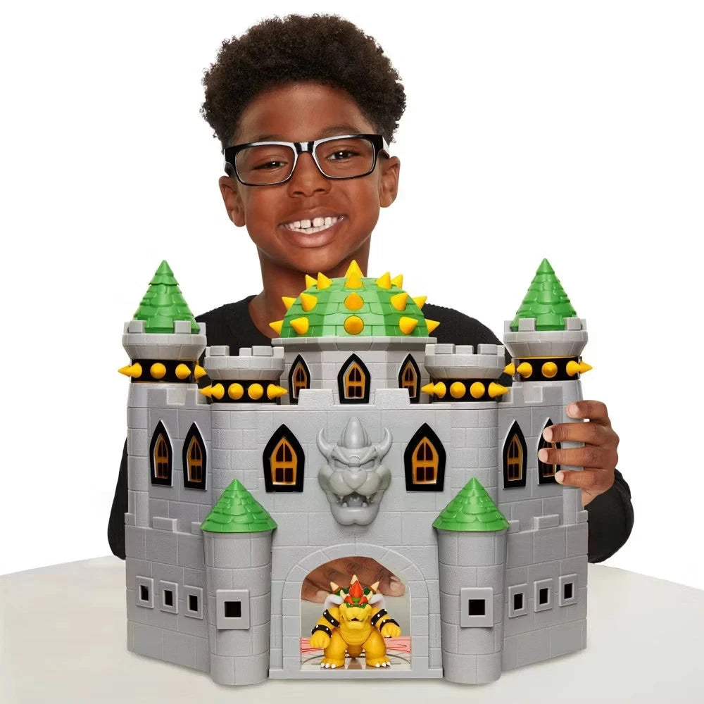 Nintendo Super Mario Deluxe Bowsers Castle Playset W/ Extra Figures