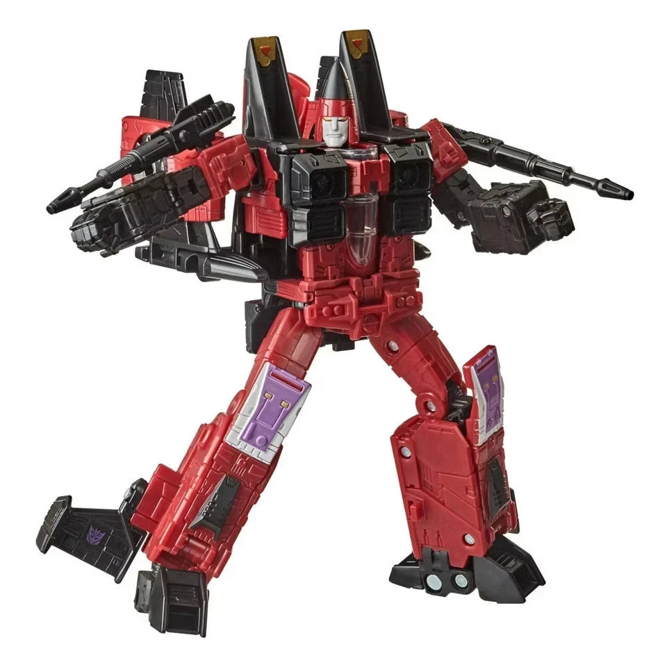 Transformers Generations War for Cybertron Earthrise WFC-E26 Voyager Class Decepticon Thrust | Transformers Earthrise 6 Inch Action Figure War For Cybertron Deluxe Class - Thrust Reissue