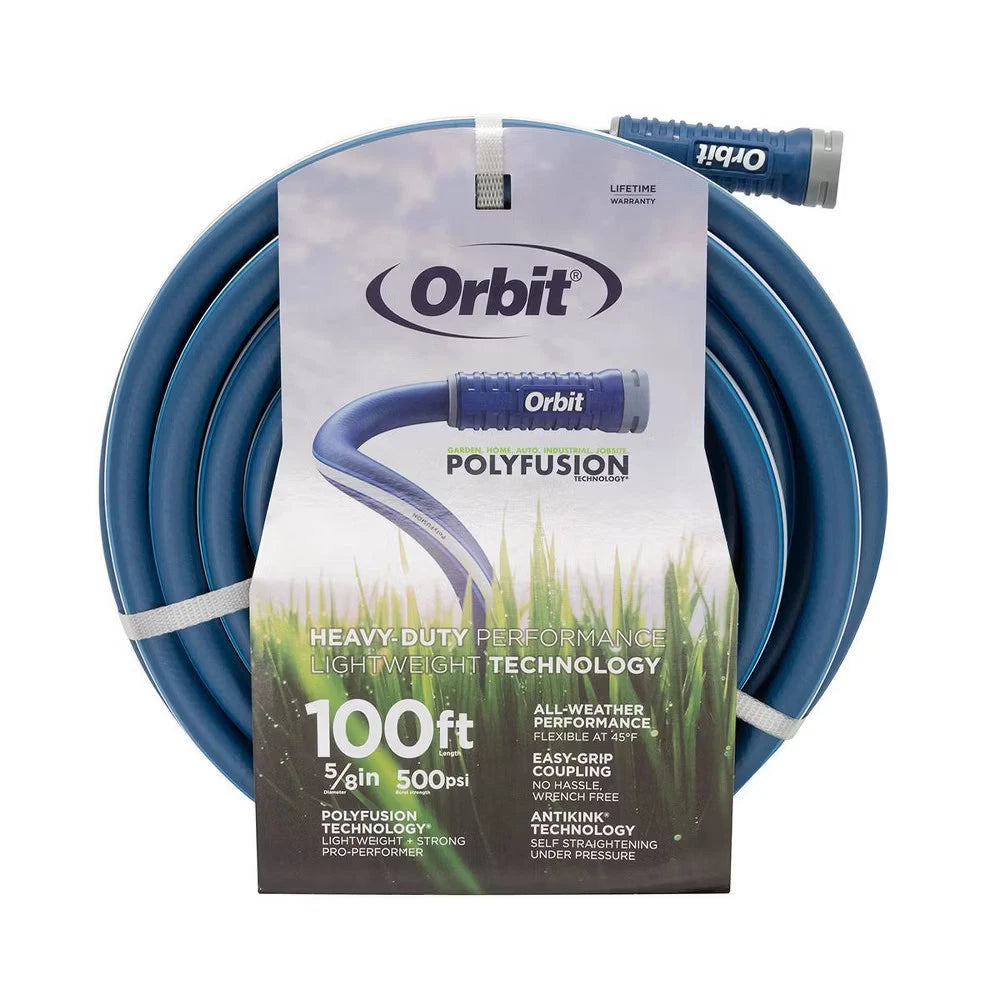 Orbit 100' Polyfusion Standard Hose Gray/Blue