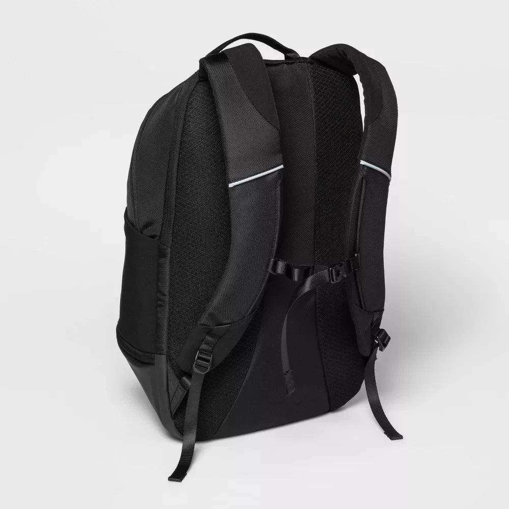 21" All in Motion Travel Commute Lightweight Backpack Black - Adjustable Straps