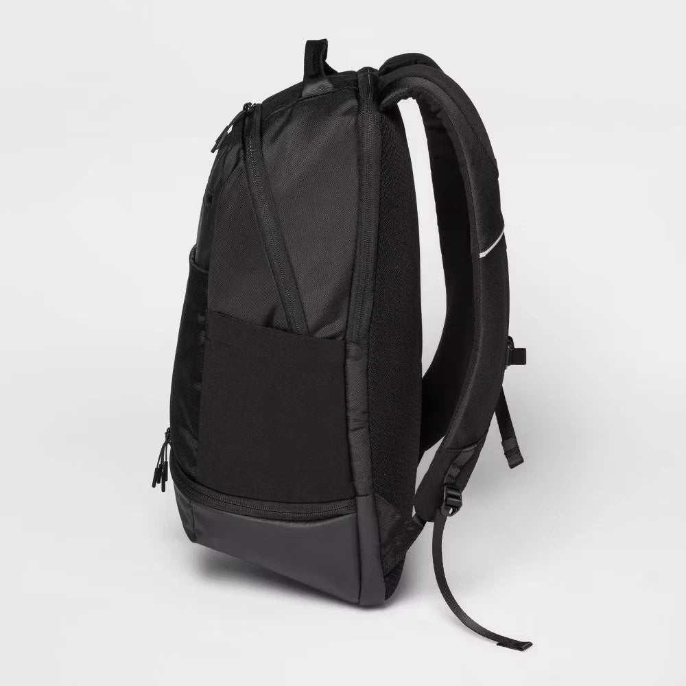 21" All in Motion Travel Commute Lightweight Backpack Black - Adjustable Straps